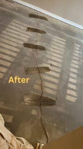 Concrete Floor Crack Repair After